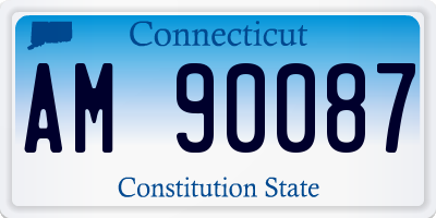 CT license plate AM90087