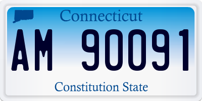 CT license plate AM90091
