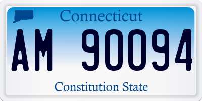 CT license plate AM90094