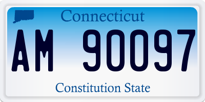 CT license plate AM90097