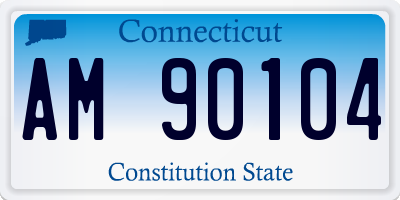 CT license plate AM90104