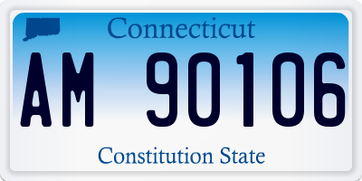 CT license plate AM90106