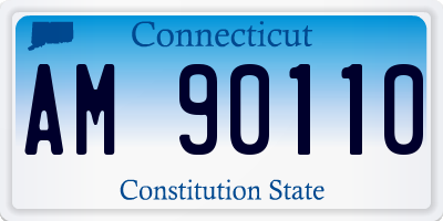 CT license plate AM90110