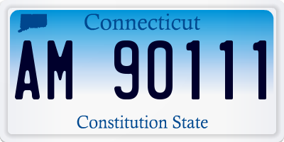 CT license plate AM90111