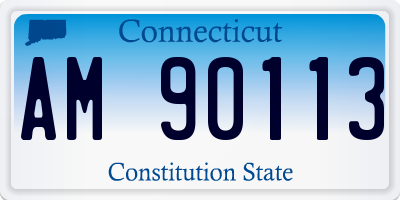 CT license plate AM90113