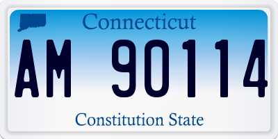 CT license plate AM90114