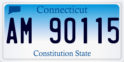 CT license plate AM90115