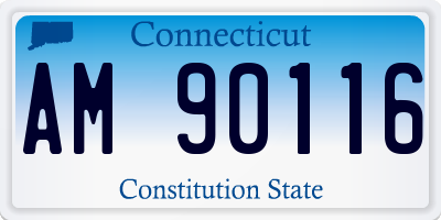 CT license plate AM90116