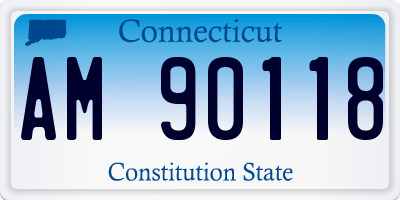 CT license plate AM90118