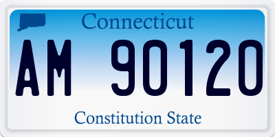 CT license plate AM90120