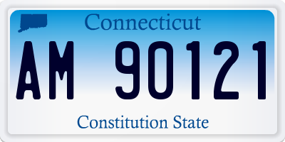 CT license plate AM90121