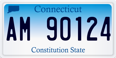 CT license plate AM90124