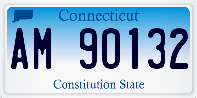 CT license plate AM90132