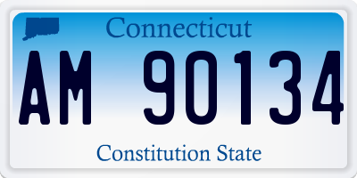 CT license plate AM90134