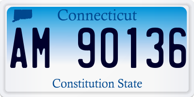 CT license plate AM90136