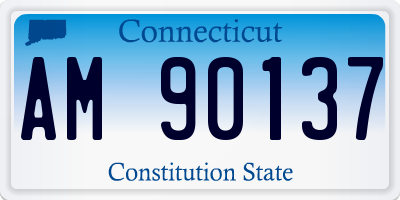 CT license plate AM90137