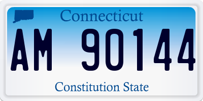CT license plate AM90144