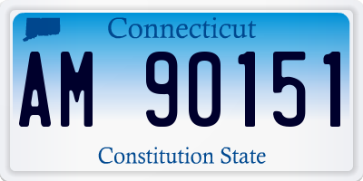 CT license plate AM90151