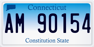 CT license plate AM90154