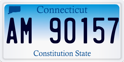 CT license plate AM90157