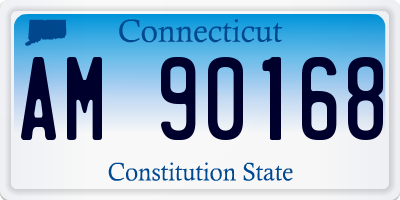 CT license plate AM90168