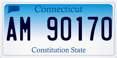 CT license plate AM90170
