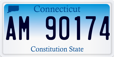 CT license plate AM90174