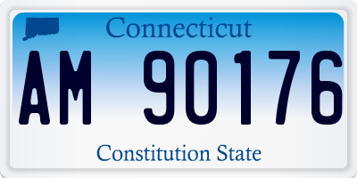 CT license plate AM90176