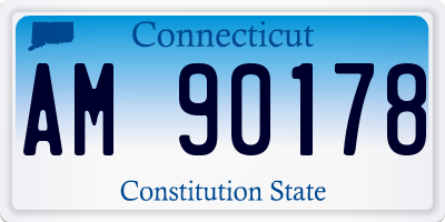 CT license plate AM90178