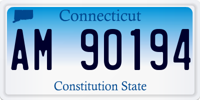 CT license plate AM90194