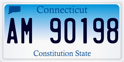 CT license plate AM90198