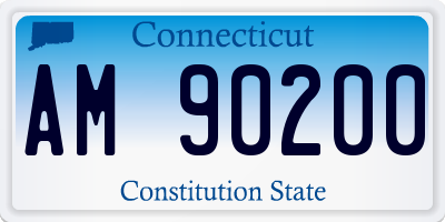 CT license plate AM90200