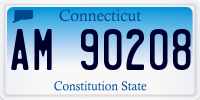CT license plate AM90208