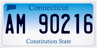 CT license plate AM90216