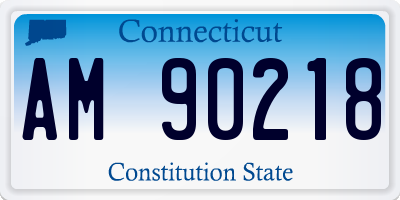 CT license plate AM90218