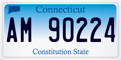 CT license plate AM90224