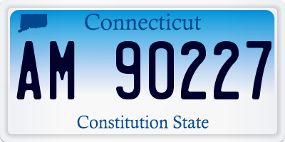 CT license plate AM90227
