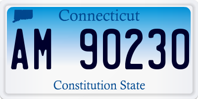 CT license plate AM90230