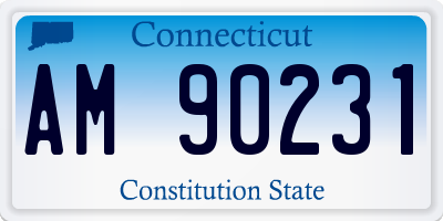 CT license plate AM90231