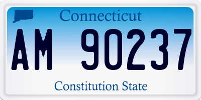 CT license plate AM90237