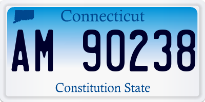CT license plate AM90238