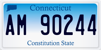 CT license plate AM90244