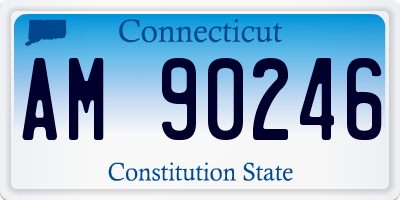 CT license plate AM90246