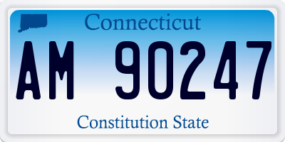 CT license plate AM90247