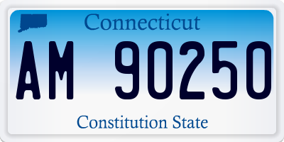 CT license plate AM90250
