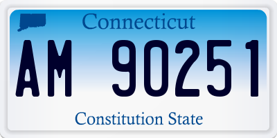 CT license plate AM90251