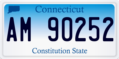 CT license plate AM90252