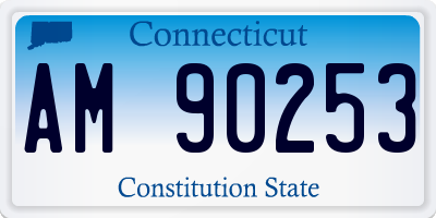 CT license plate AM90253