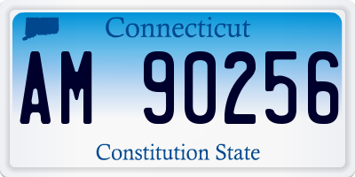 CT license plate AM90256