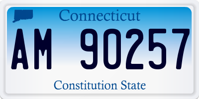CT license plate AM90257